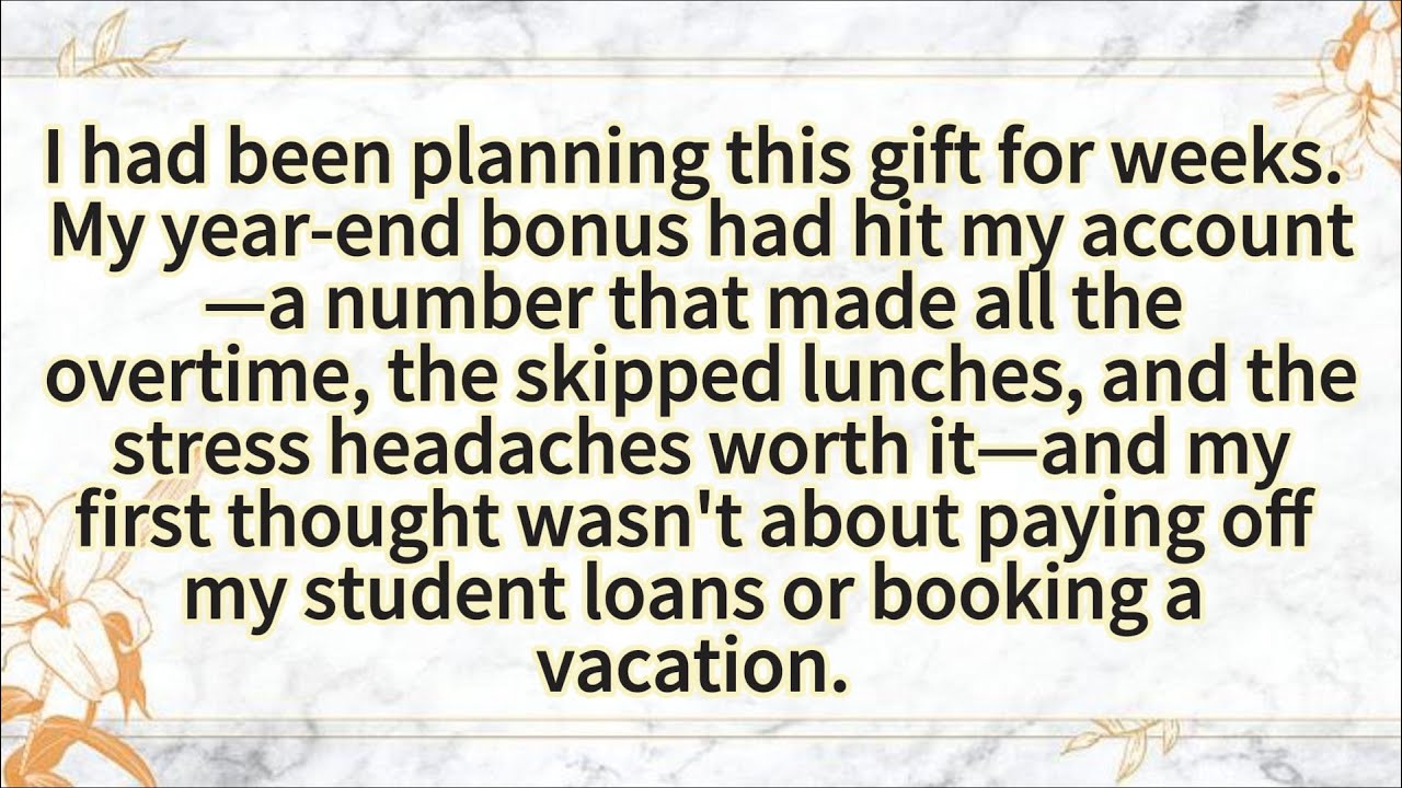 I had been planning this gift for weeks.
