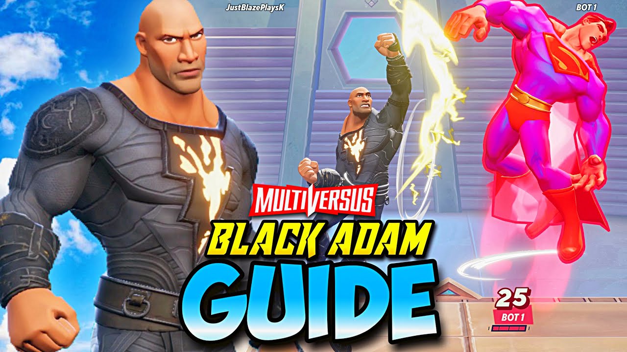 THE ONLY BLACK ADAM GUIDE YOU NEED IN MULTIVERSUS!! (TIPS & BEST COMBOS)