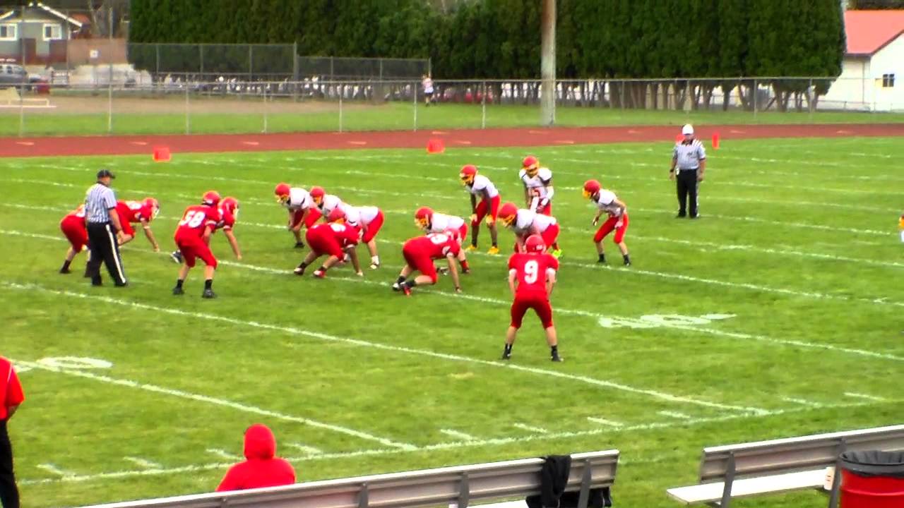 #15 Zach Borisch Braves football braves VS Prosser