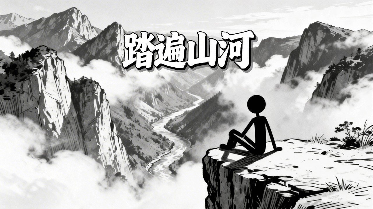 《踏遍山河｜热血旅行励志歌曲｜戴上耳机去远方》#踏遍山河 #旅行歌曲 #热血励志 #原创歌曲 #自驾音乐 #戴上耳机去远方 #梦想 #人生感悟 #山河壮志 #励志音乐#孤独与自由 #开车必听