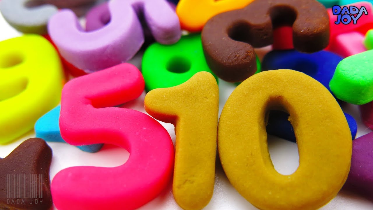 Aprende a contar del 1 al 10 | Play Doh Números | Aprender los colores