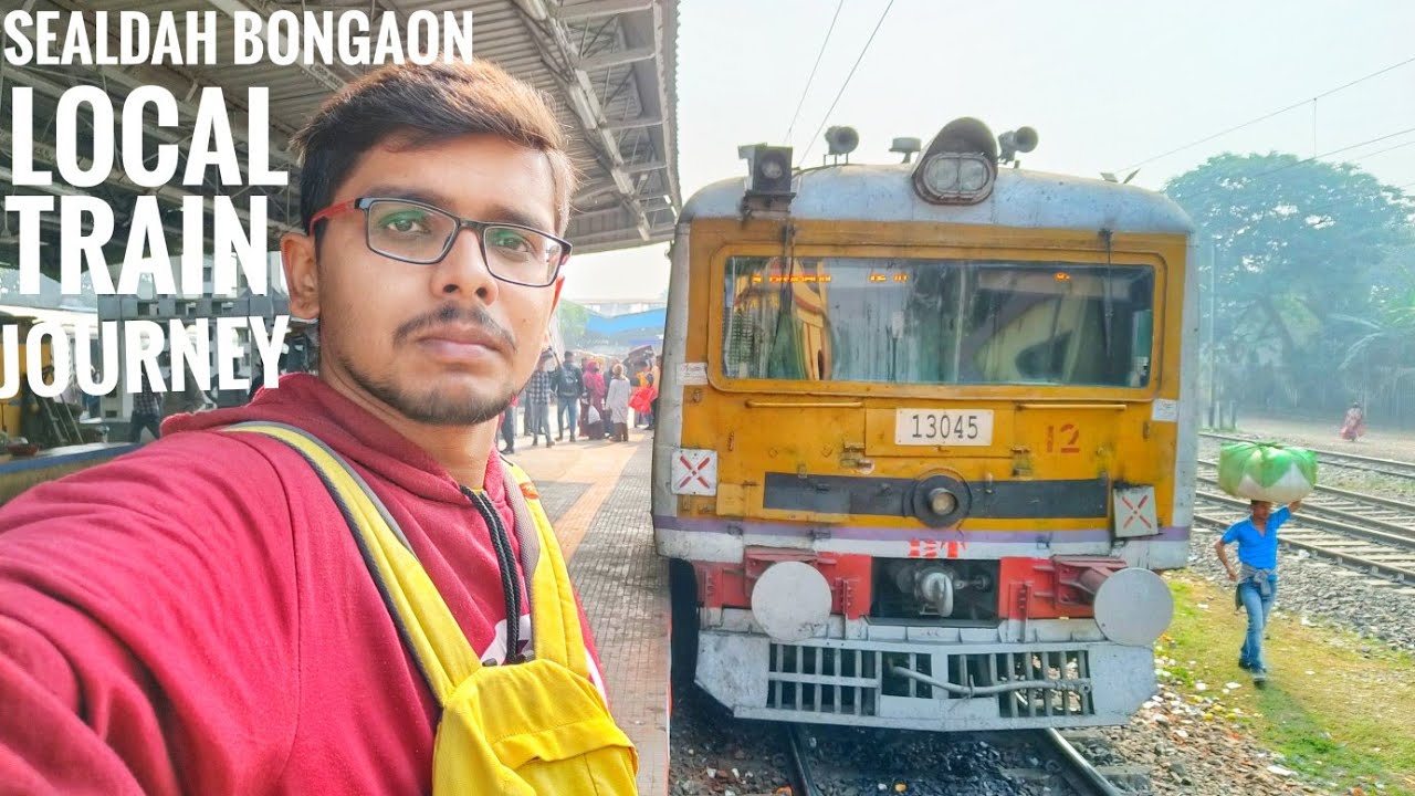 Sealdah Bongaon local train journey covering all stations onroute