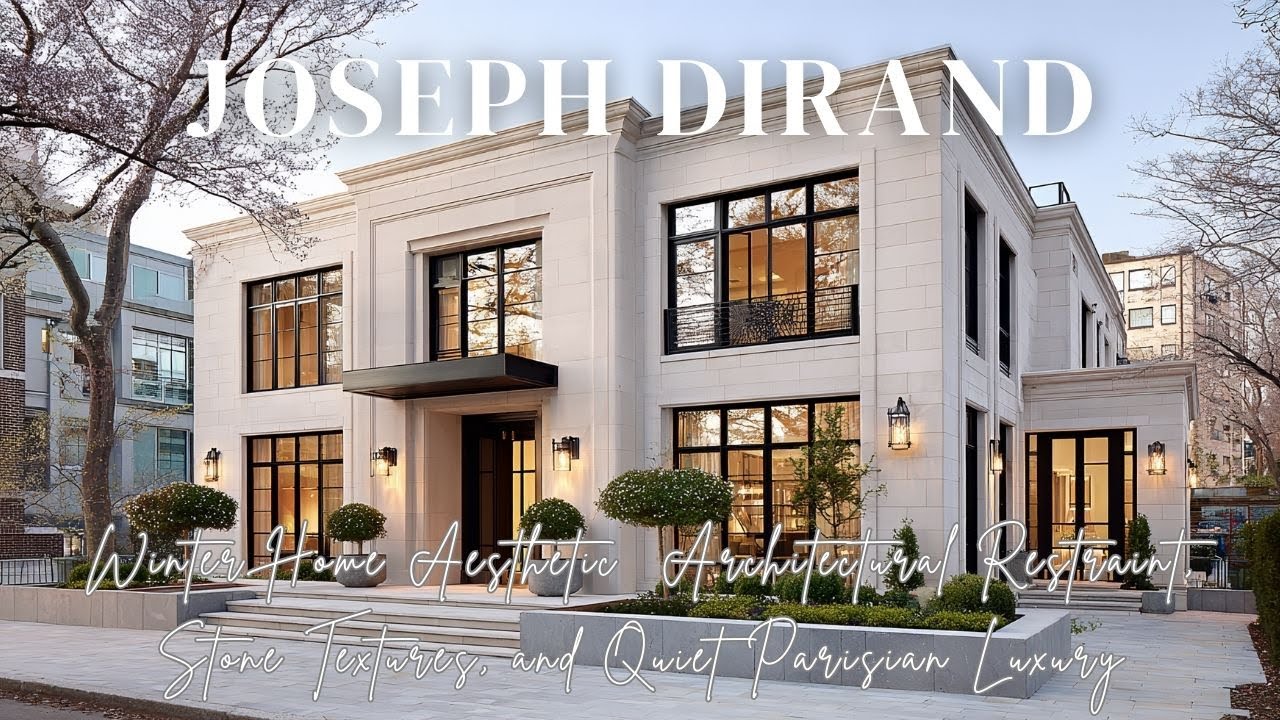 Joseph Dirand Winter Home Aesthetic  Architectural Restraint, Stone Textures, and Quiet Parisian Lux