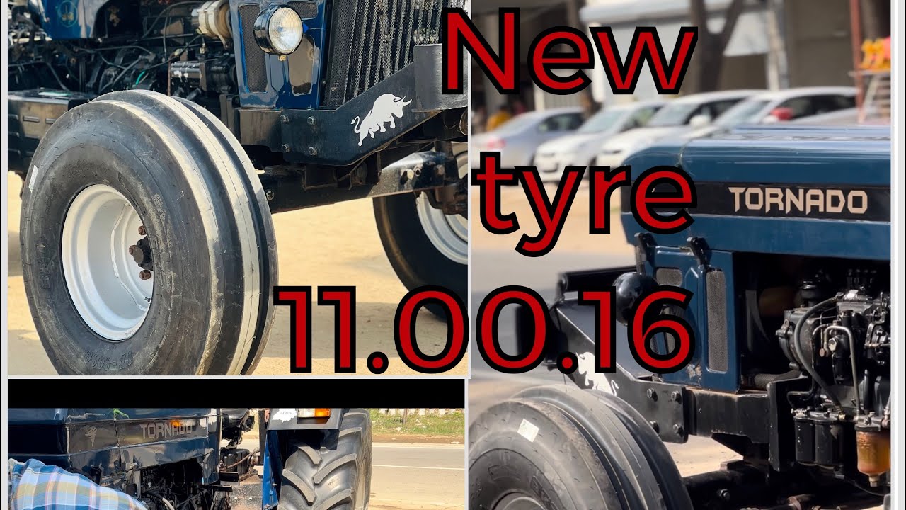 Tractor new tyre 11.00.16||hem tyres samrala|| tronado de pwate nva tyre||1 vlog||