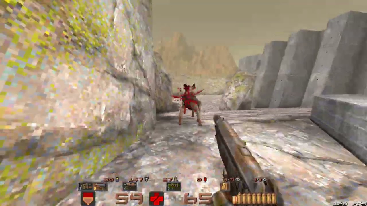 Quake Brutalist Jam 3 - Doomed 2 start again by Bonn brutal difficulty 100%