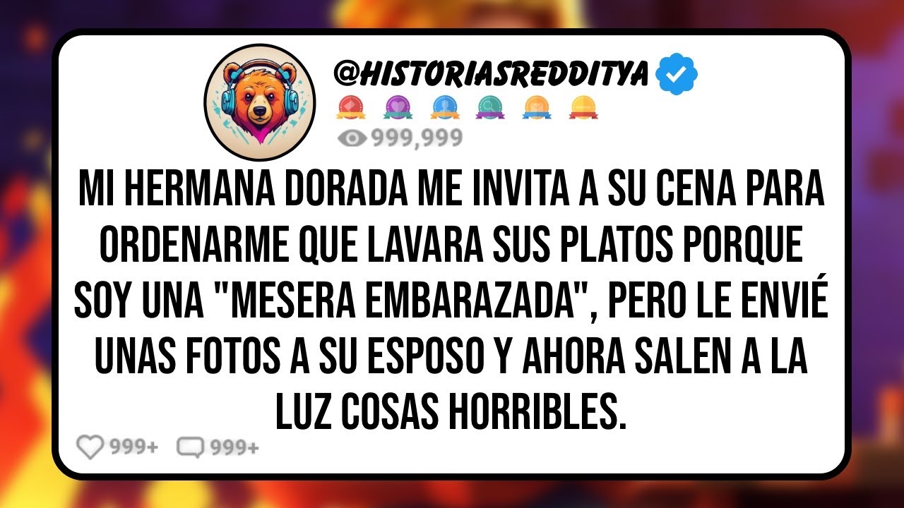 Mi HERMANA Dorada me Invita a su Cena para Ordenarme que Lavara sus Platos Porque soy una 