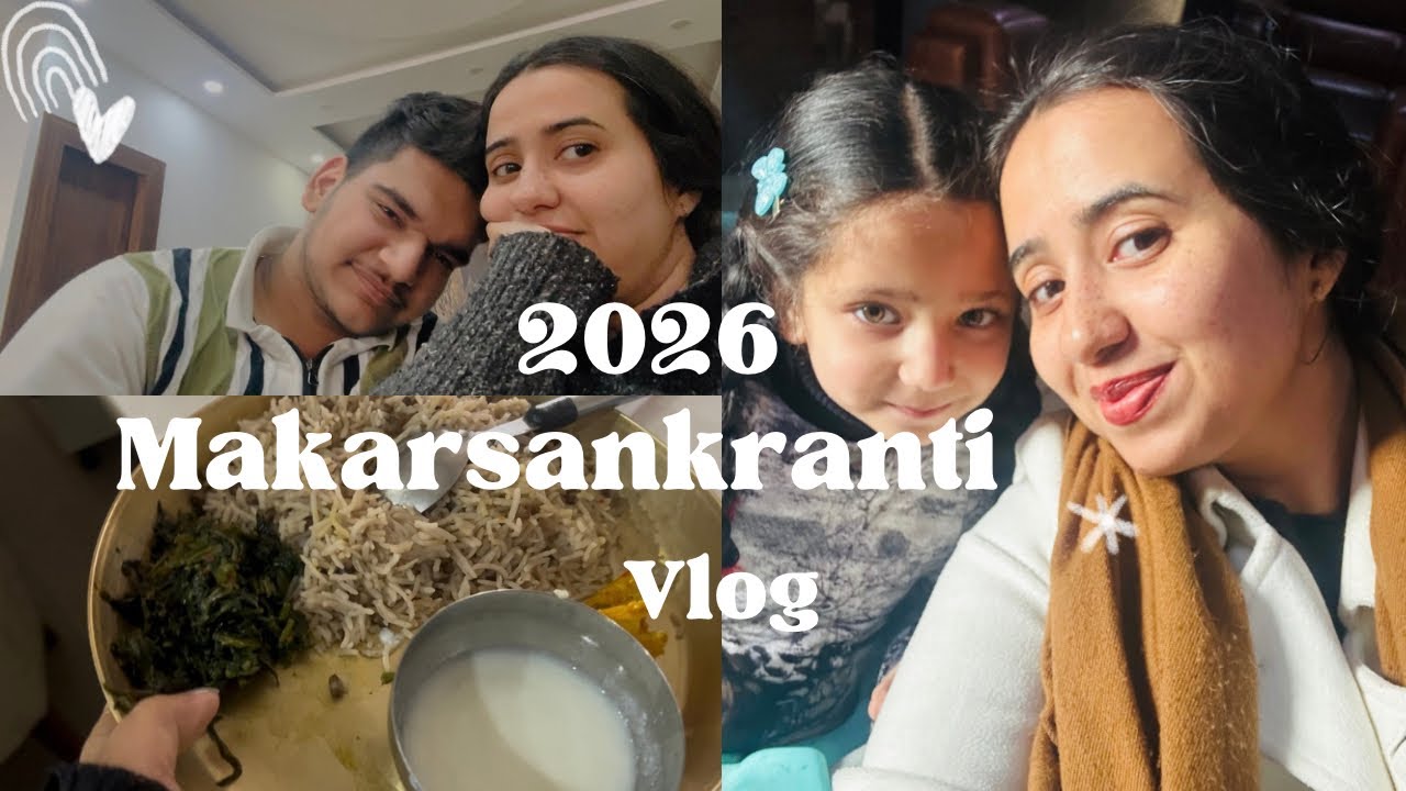 Celebrating MAKARSANKRANTI 🪁🌾With My People ✨🍚 / With Some Poonchi Touch 🤭🙈