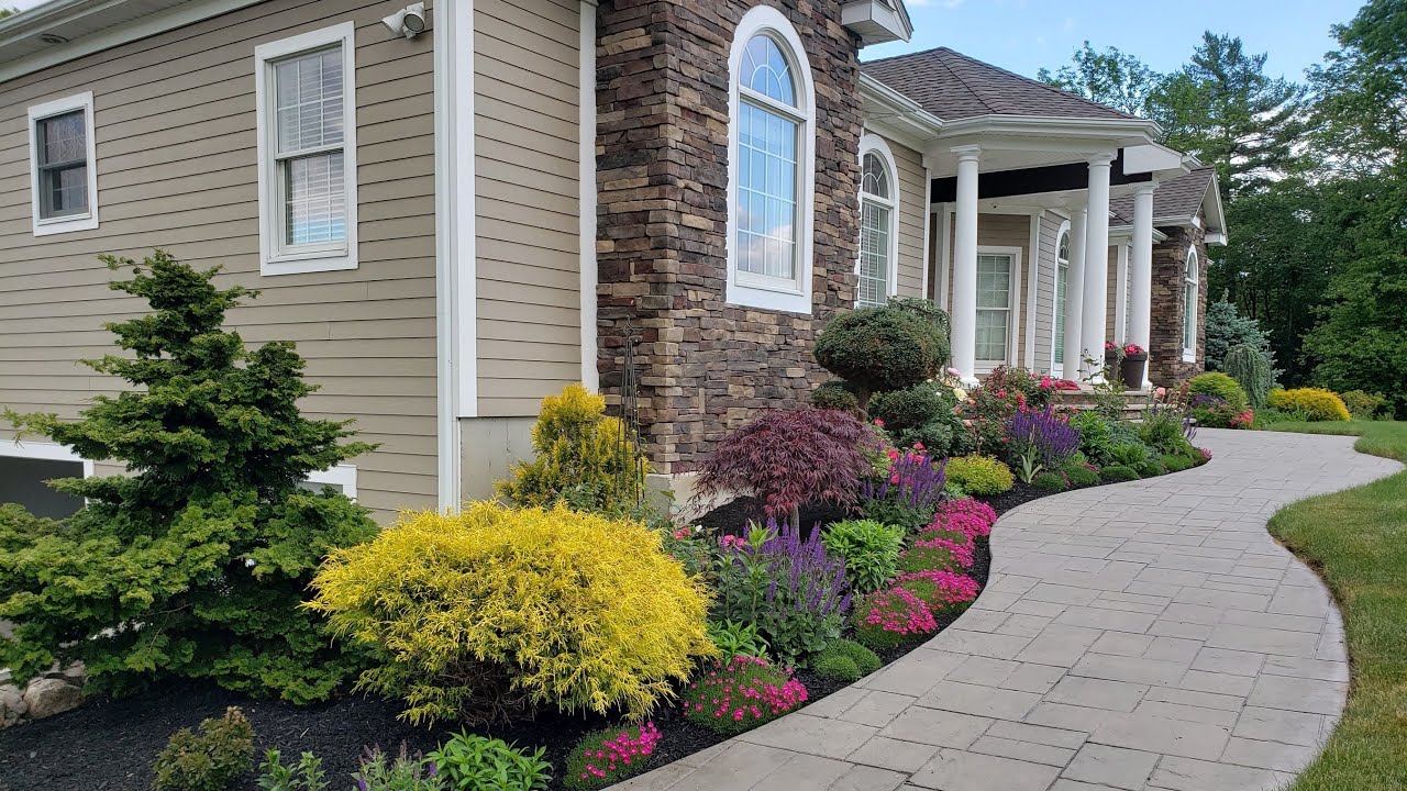 New Construction Landscape Before and After
