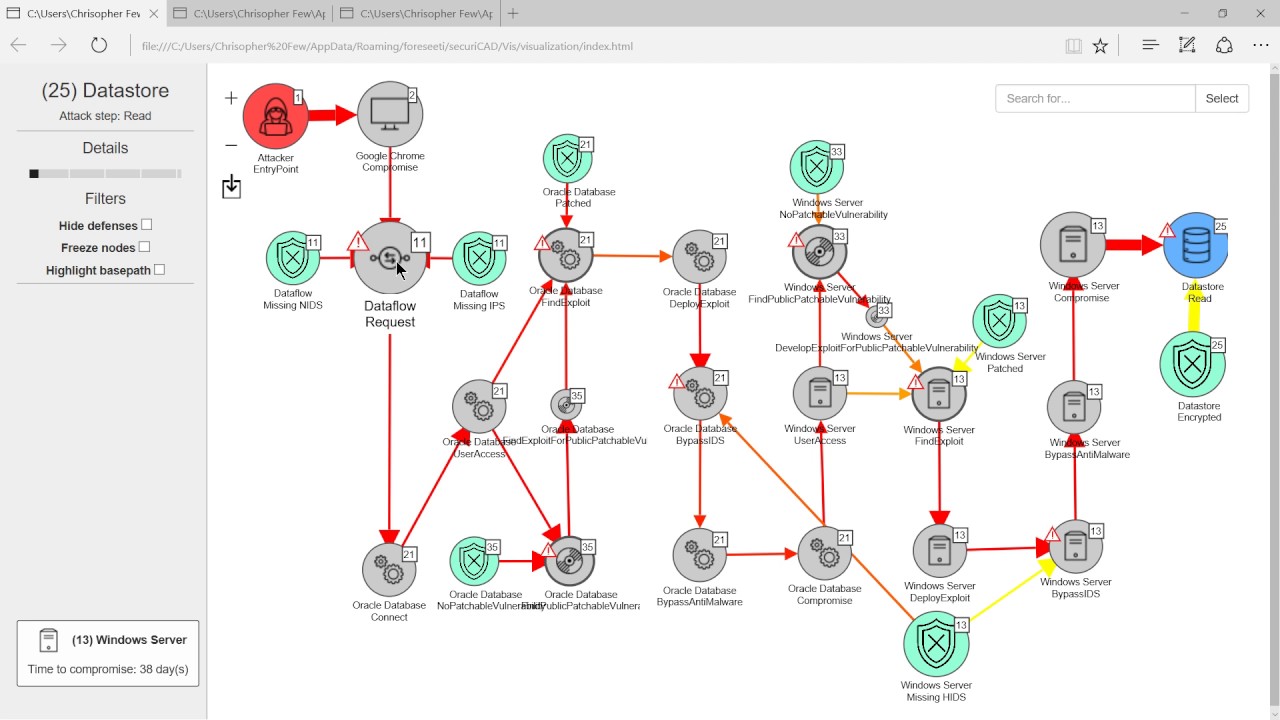 securiCAD&reg;: Attack path analysis demo
