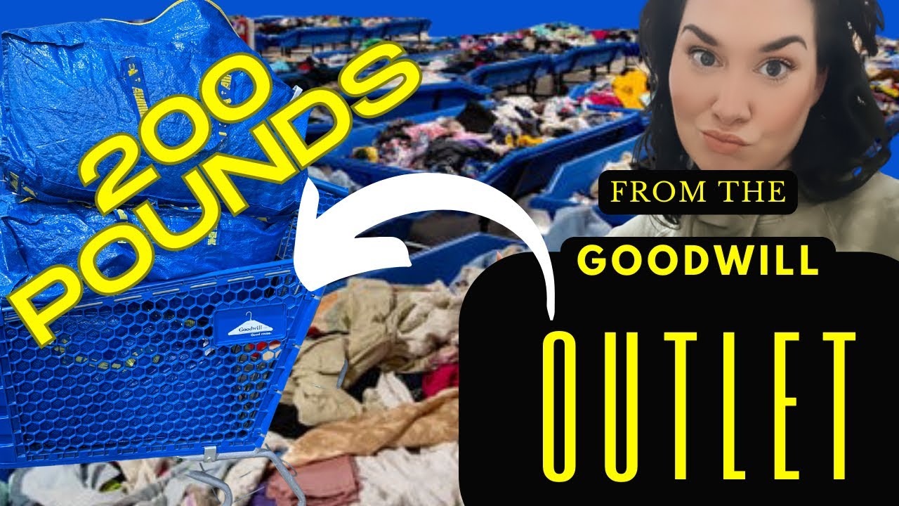 200 LBS of Clothing from the Goodwill Outlet!! Bins Haul --so long it's a MOVIE!!!