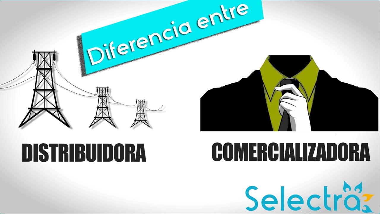 Diferencia entre distribuidora y comercializadora