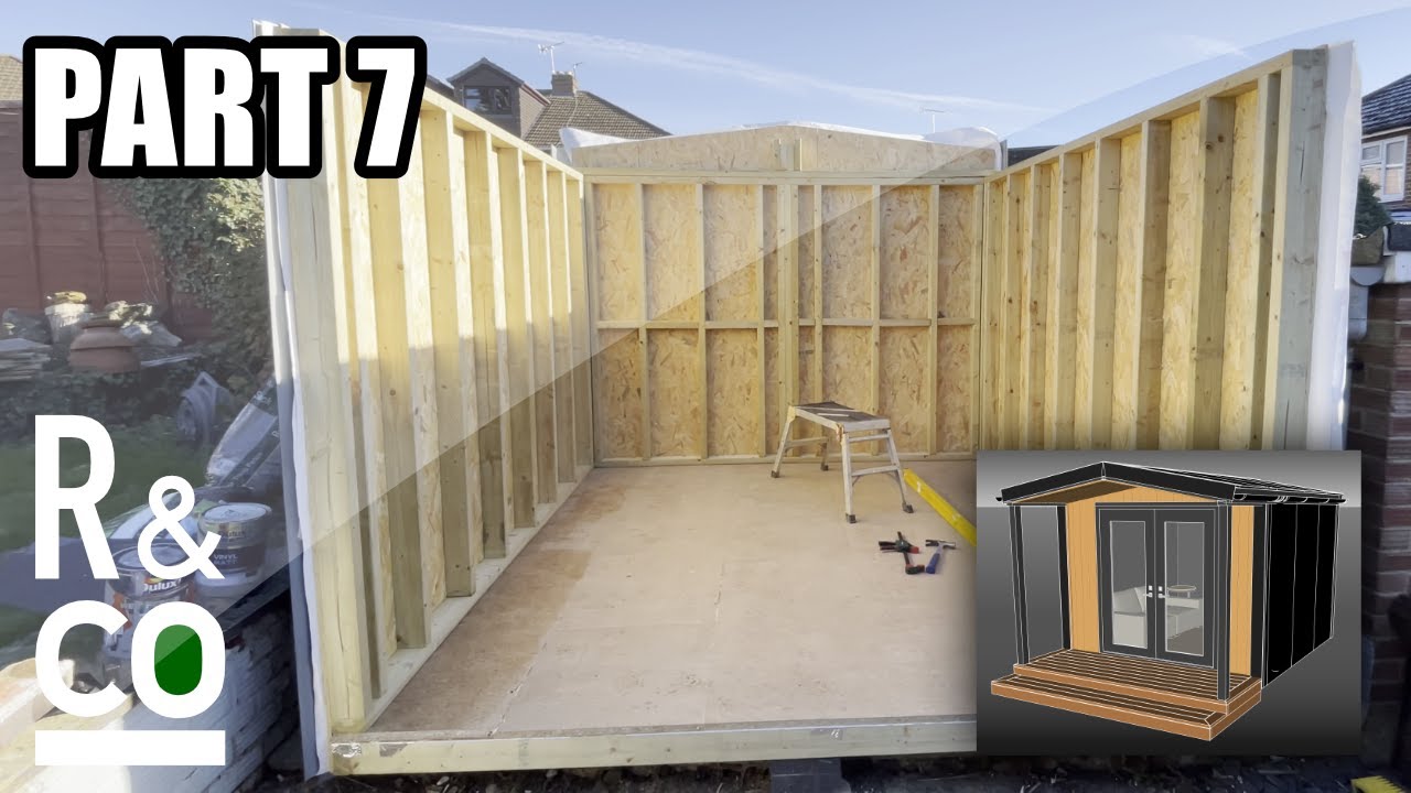 DIY Garden Room Build (Part 7) Left Wall