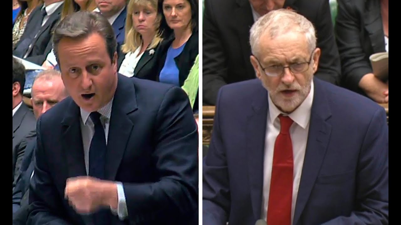 David Cameron tells Jeremy Corbyn: 'For heaven's sake man, go!'