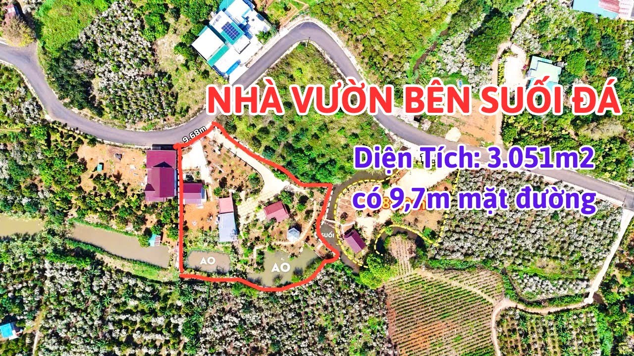 🔴(574) Nhà Vườn Nghỉ Dưỡng Bên Suối Đá | Bất Động Sản Bảo Lộc