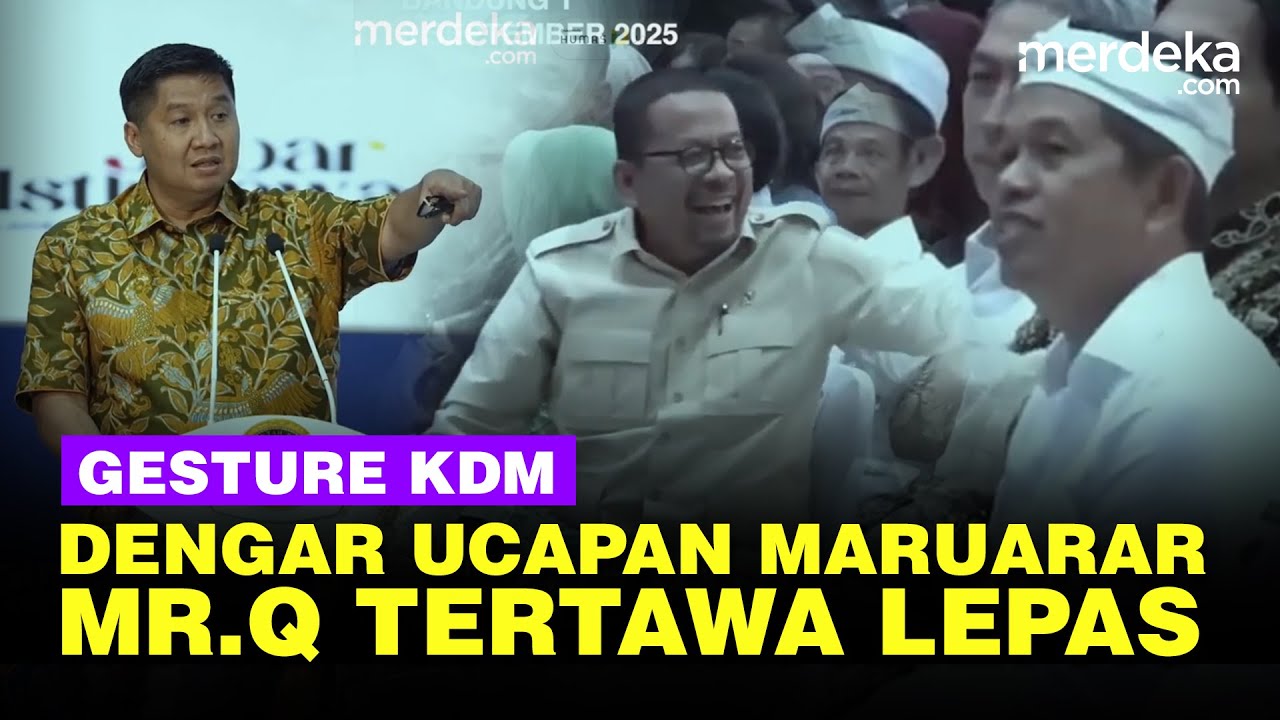 Gesture Kang Demul Dengar Ucapan Menggelegar Maruarar, KSP Qodari Aka Mr.Q Tertawa Lepas