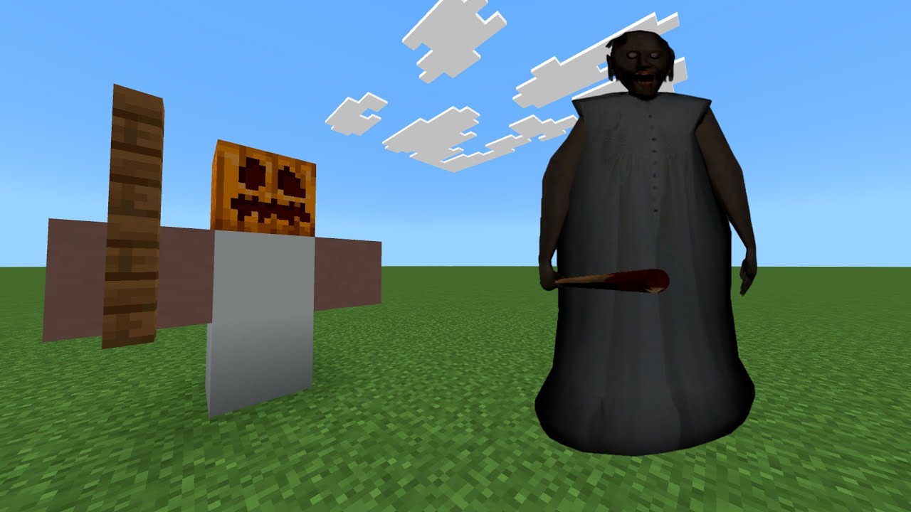 Granny and Slendrina Addon in Minecraft PE