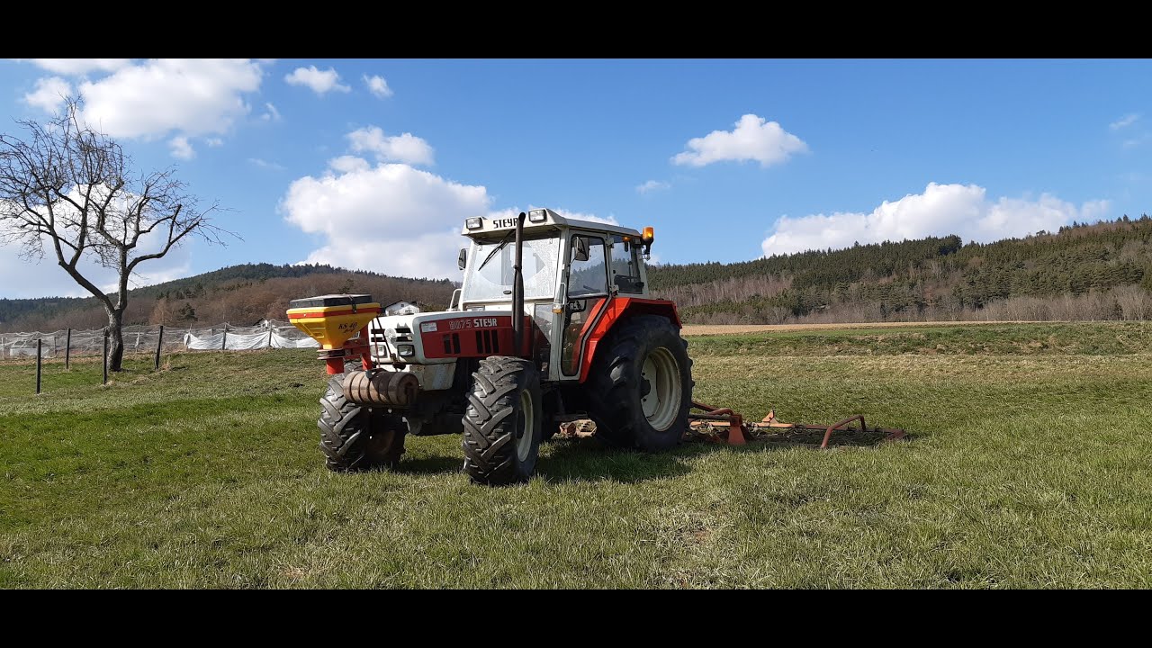 Wieseneggen mit Steyr 8075 und Vogel & Noot Wiesenegge | Musikvideo