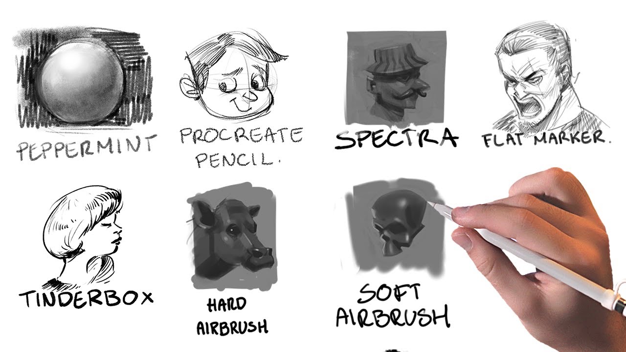 Какие кисти Procreate по умолчанию самые лучшие?