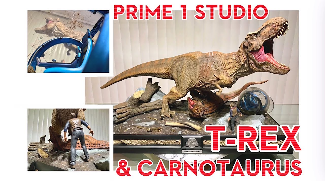 Prime 1 Studio reveals the 1/15 Scale T-Rex & Carnotaurus from Jurassic World: Fallen Kingdom.