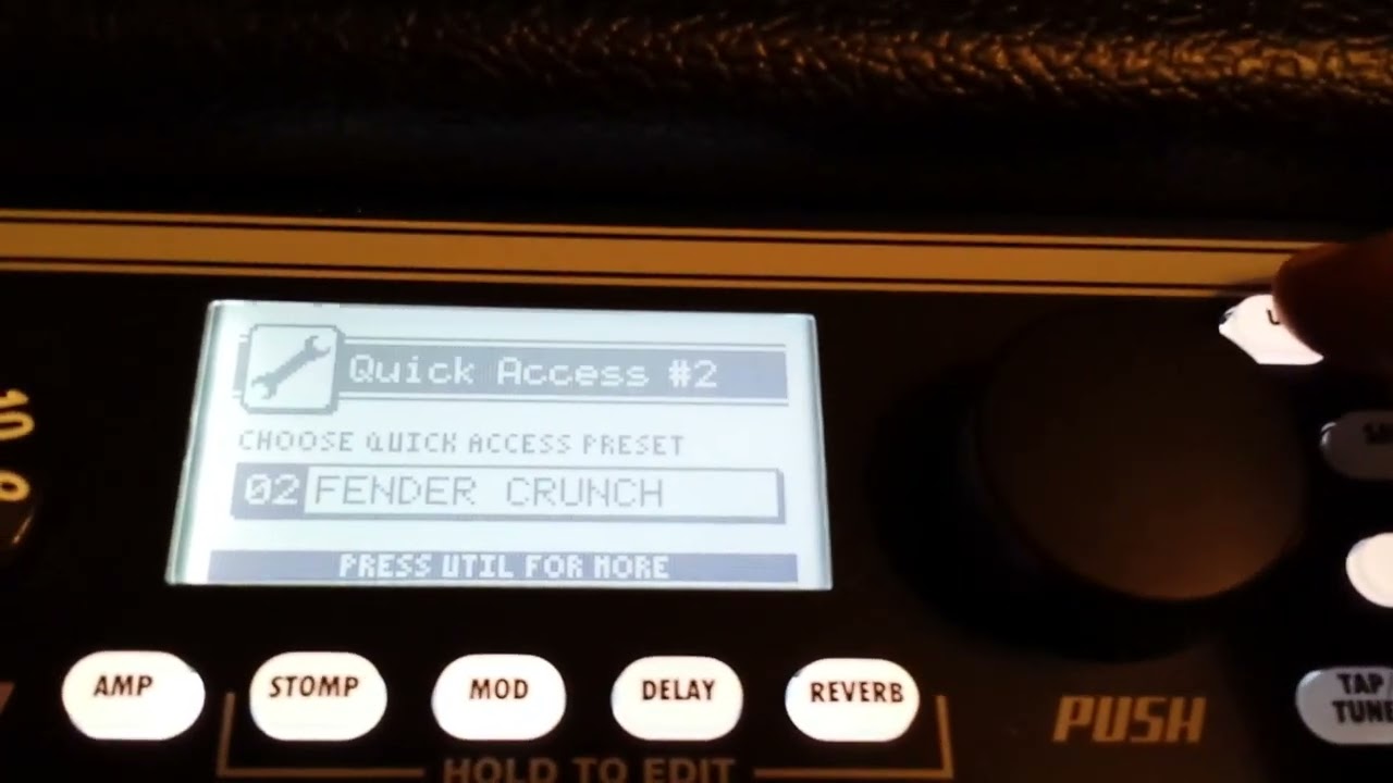 Fender Mustang III v2 Worship Team Settings