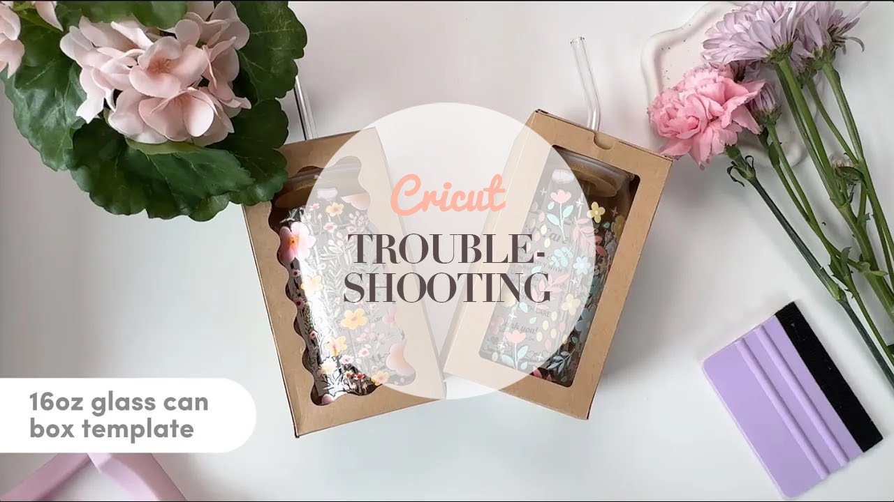 Glass can box | Working with score lines | Cricut tutorial