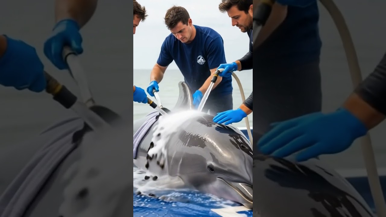 &ldquo;Freeing the Whale: Barnacle Removal Mission&rdquo; #WhaleRescue #BarnacleRemoval