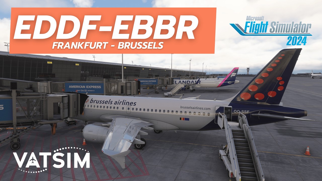 Microsoft Flight Simulator 2024 | EDDF - EBBR | VATSIM ATC | Highlights