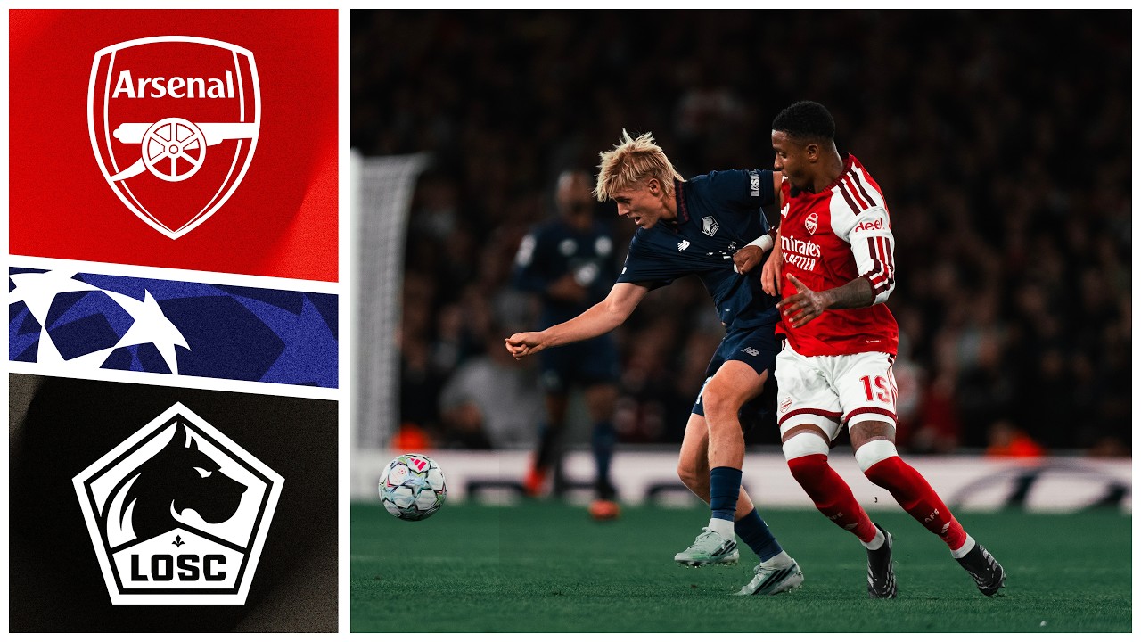 Highlights | LOSC falls to Arsenal at Emirates Stadium in Champions League (3-0) ❌