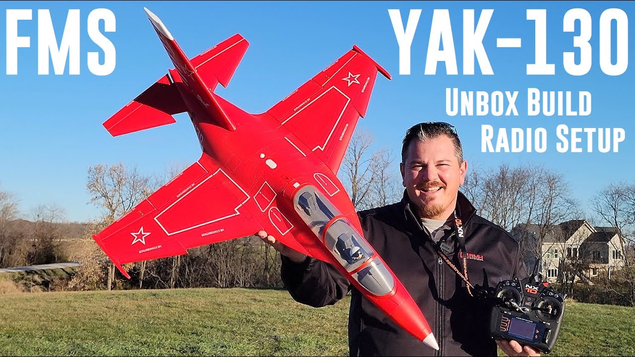 FMS - Yak-130 - 70mm - Unbox, Build, & Radio Setup