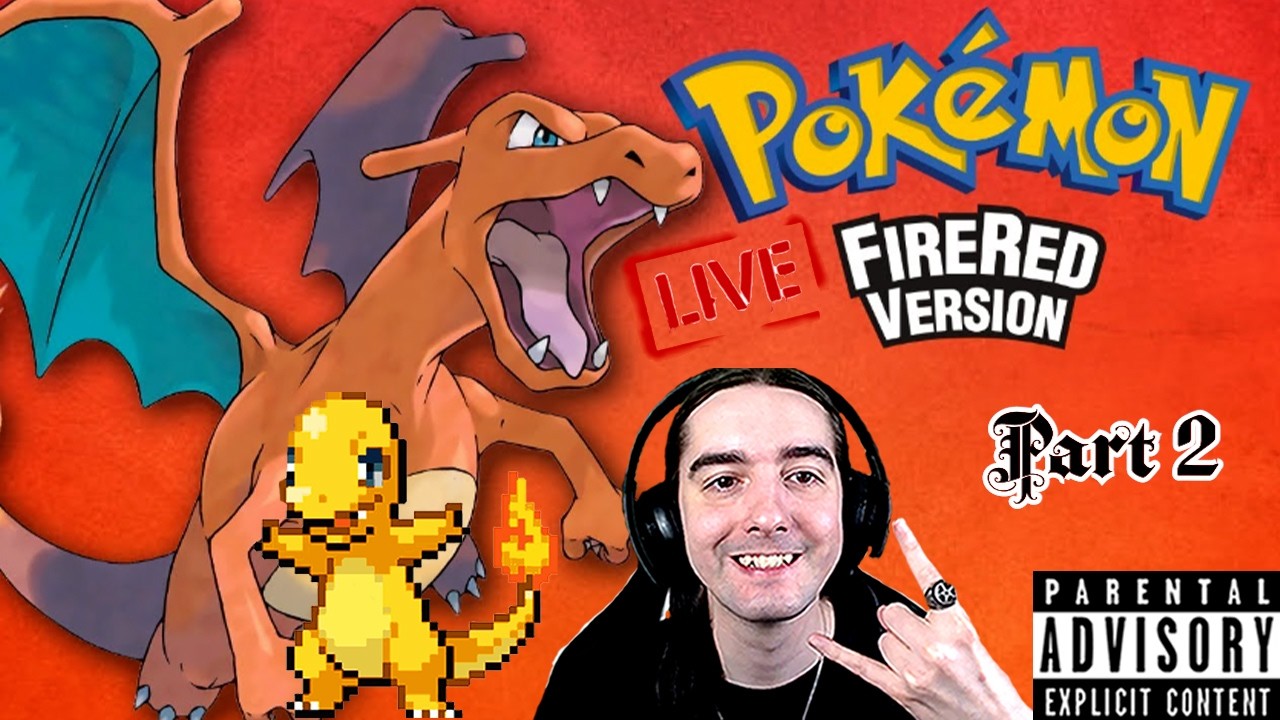 😈LIVE Pokémon FireRed Version - Part 2 - Shiny Charmander Hunting (Day 2) - 304 To 607 Resets