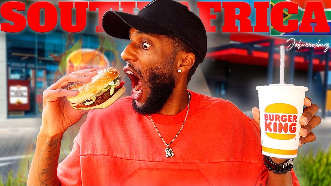 American Tries BURGER KING South Africa 🇿🇦 *This CAN'T Be Real?*
