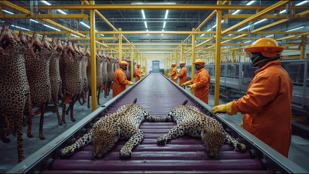 Inside the Leopard Skin Industry The Shocking Factory Process Exposed!