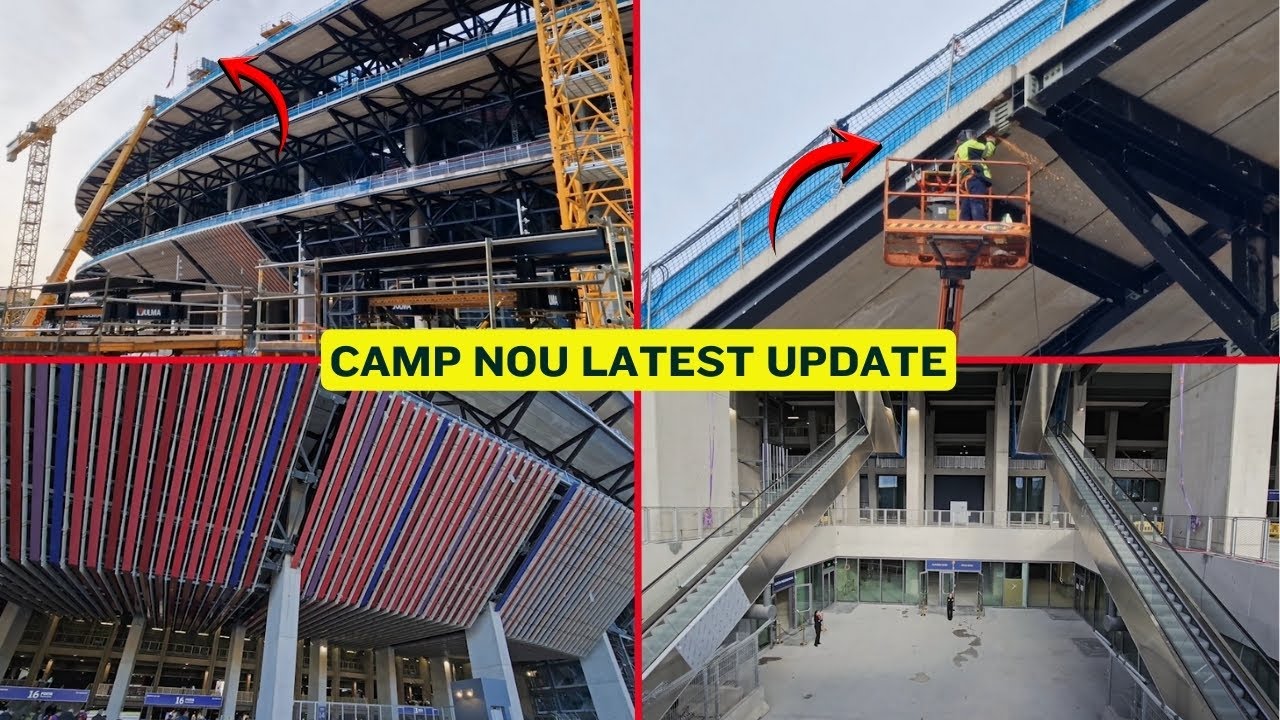 Camp Nou Latest Construction Update | Compression Ring, Louvres & Stadium Progress