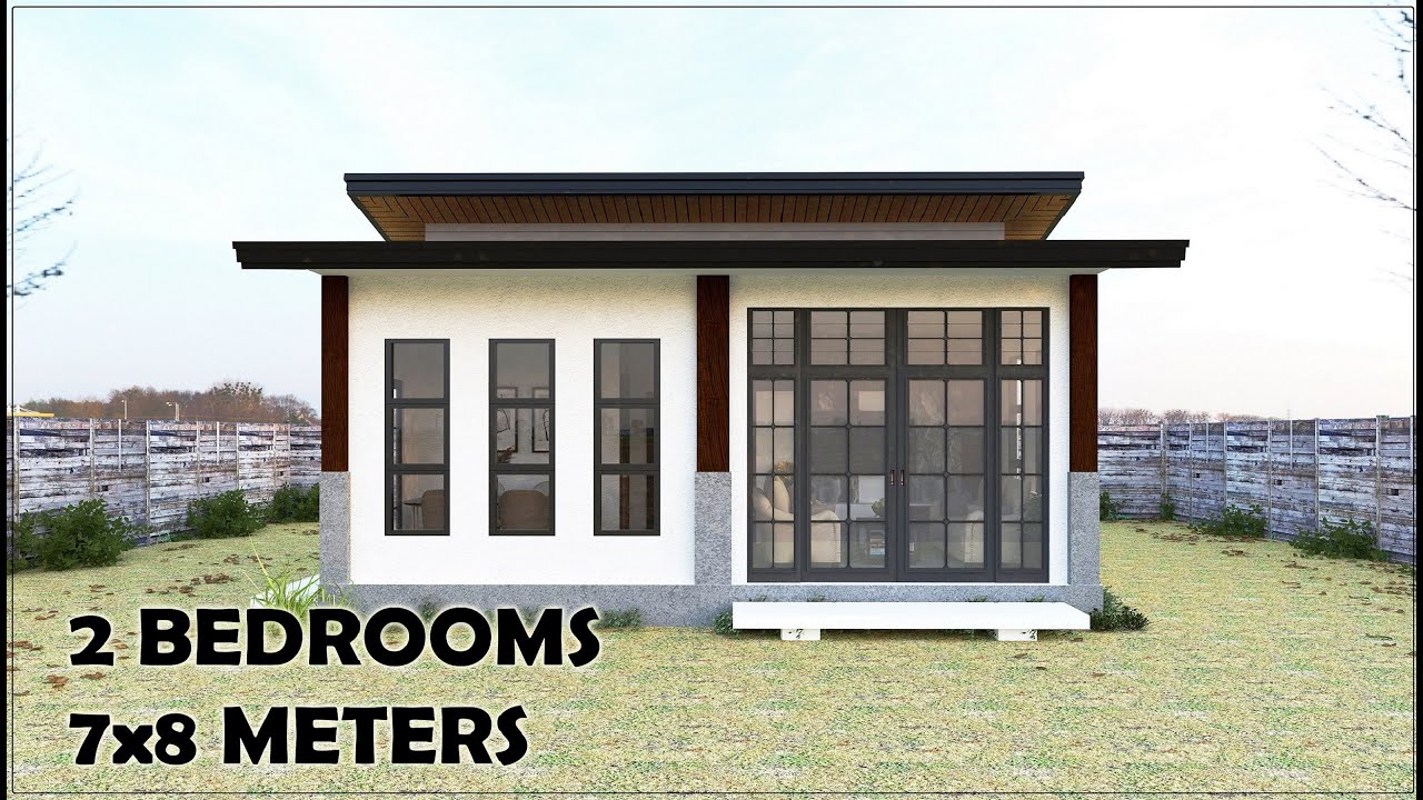 7x8 METERS HOUSE DESIGN (56 Sqm. / 2 Bedrooms)