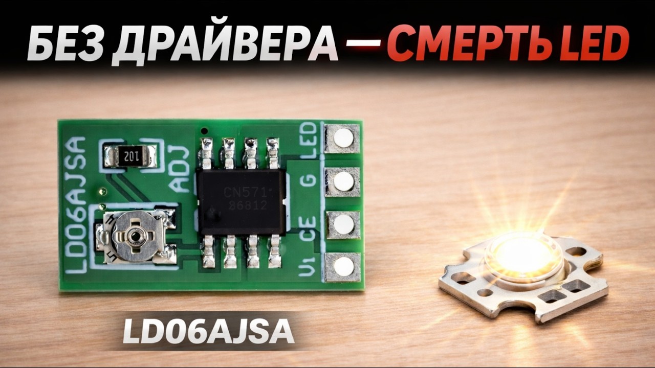Драйвер LD06AJSA Проста схема підключення.