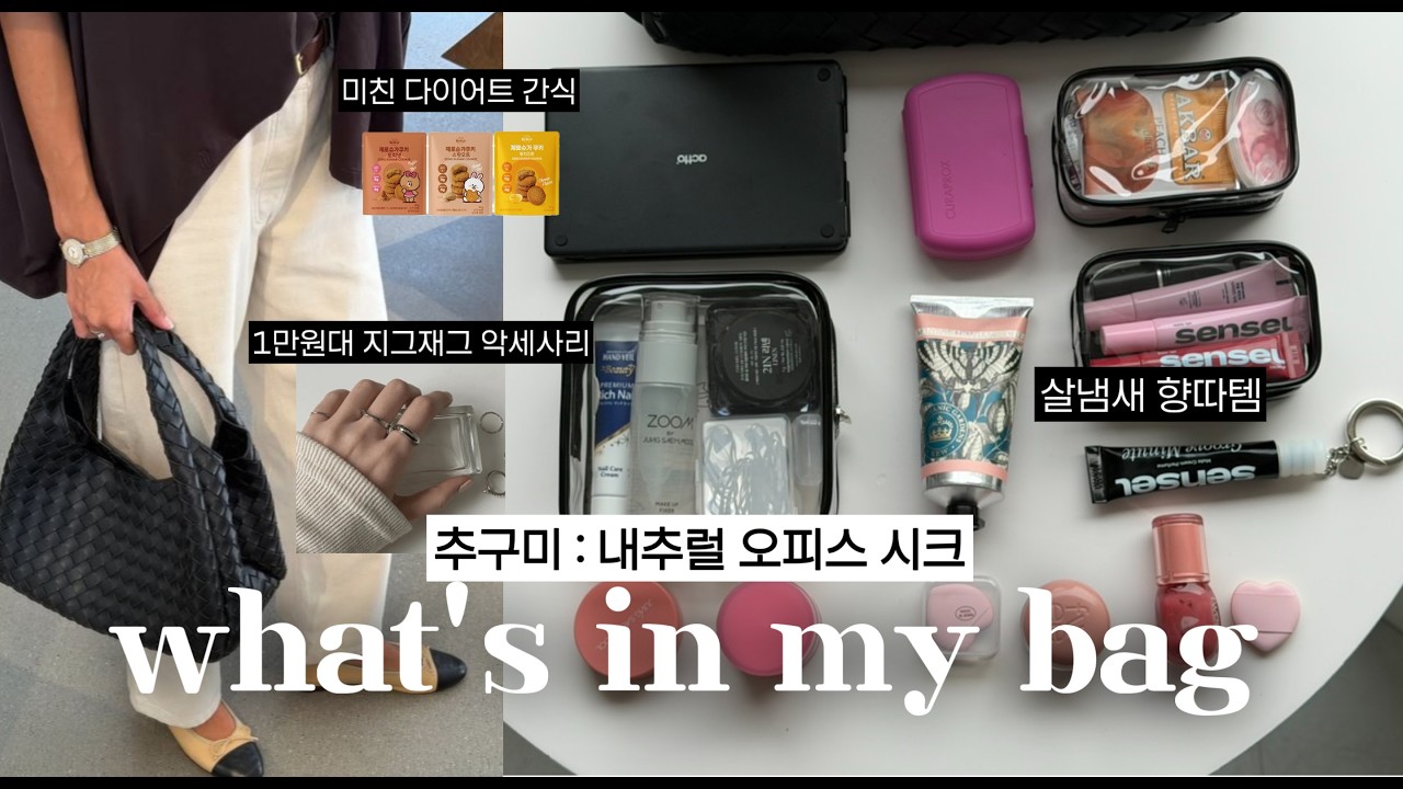 느좋템 가득🖤8년차 보부상 직장인의 왓츠인마이백⎥1천원 ~ 다이소, 쿠팡, 지그재그 꿀템⎥어딜가든 '향'따이는 '향따템', 관리에 미친 30대 여자의 '관리템'