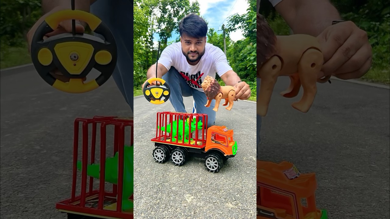 Small RC Lion🦁and Big Trucks Loading