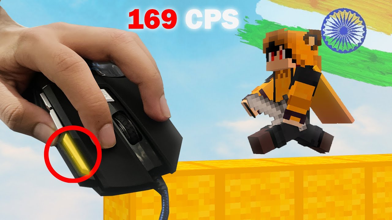 Using a HACKED MOUSE in Minecraft