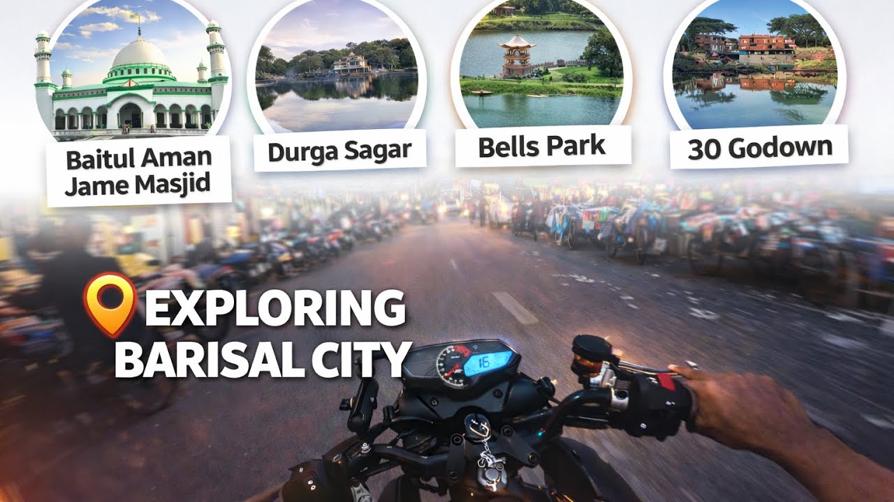 Exploring BARISAL CITY | Bike Ride | POV ride | RAW sound | By pulsar N160 | 