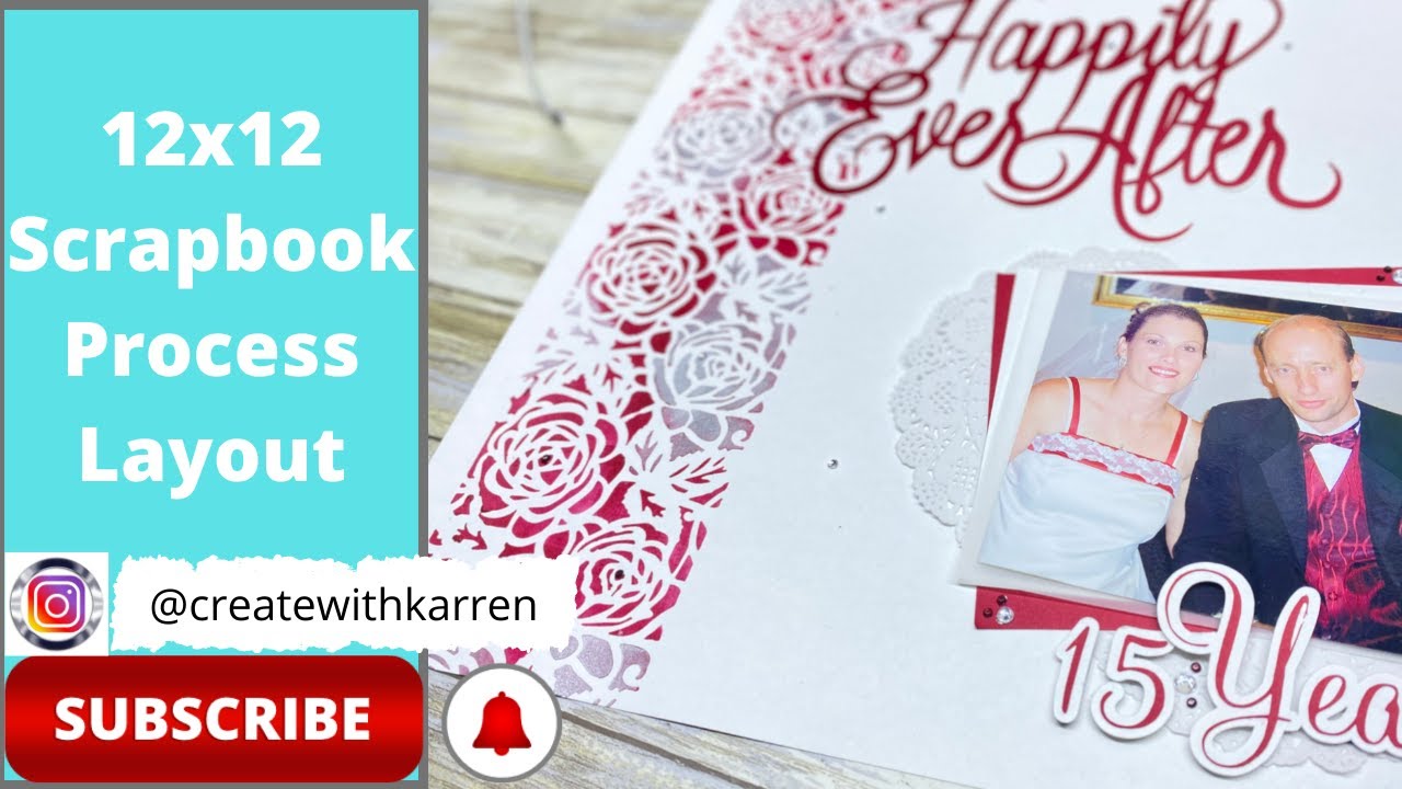 Wedding Anniversary Scrapbook Process Video