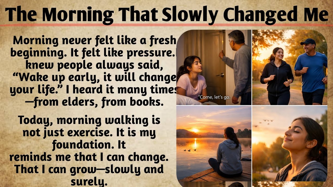 The Morning That Slowly Changed Me | learn English | Improve Your English Fluency #englishvocab 