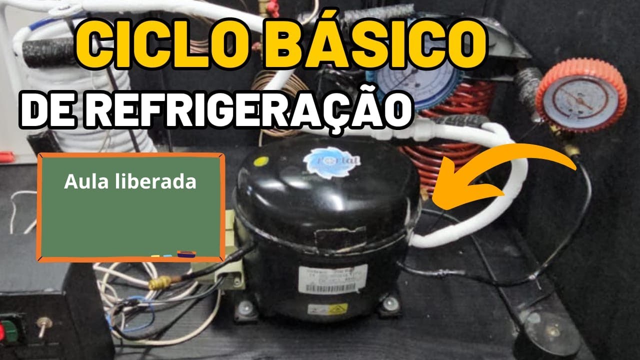 ❄️🔧Como Funciona a Geladeira Na Pratica, Ciclo Básico de Refrigeração-Sistema Didático Refrigeração