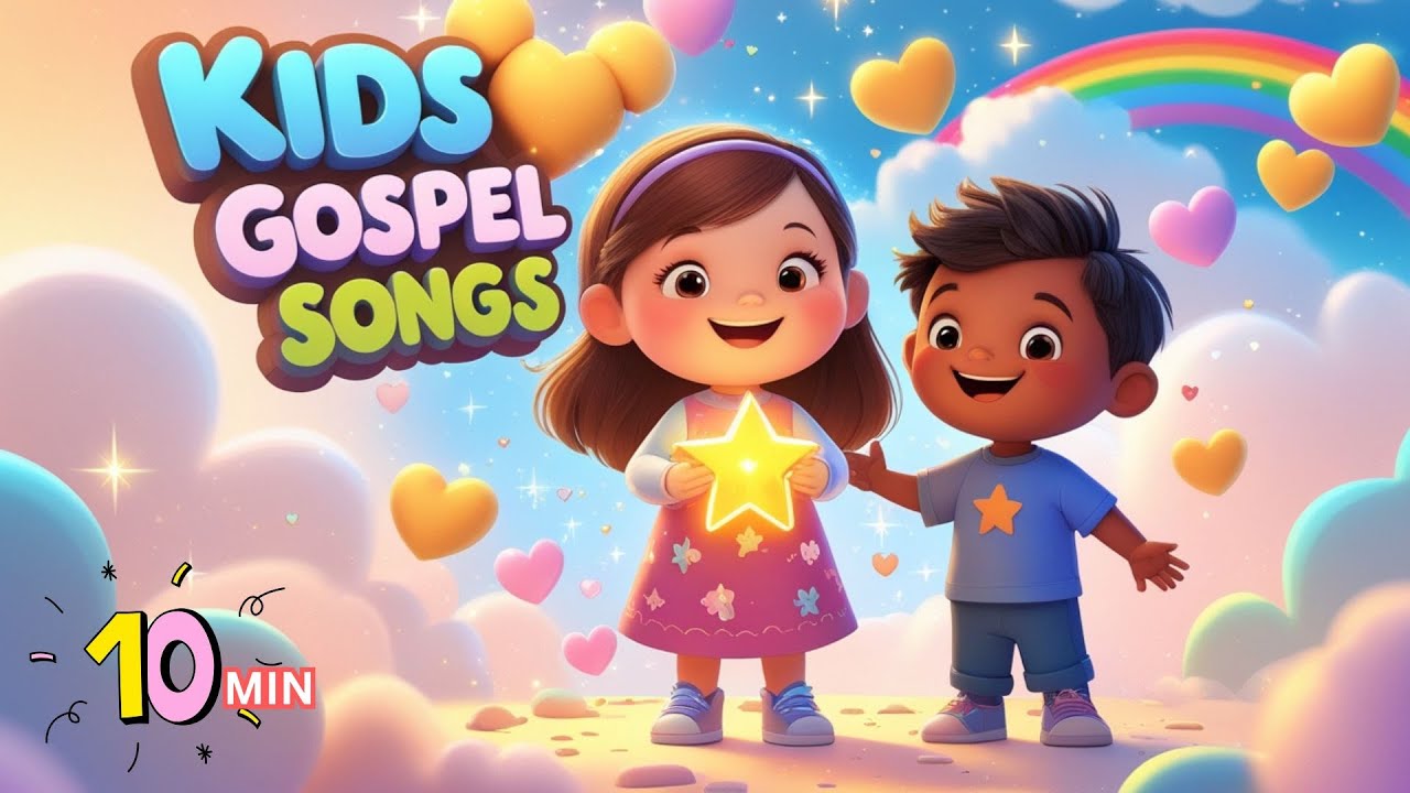Jesus Songs for Kids 🎶 10 Minutes of Christian Bible Worship for Children.