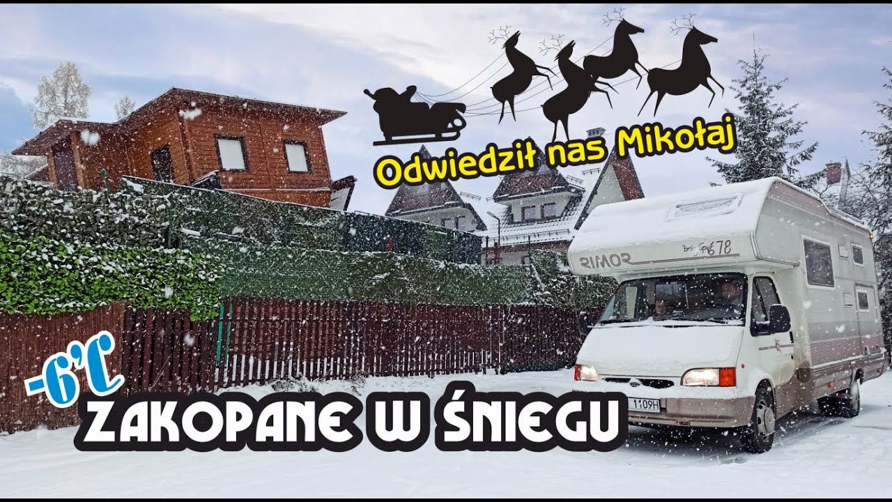 Kamper w zimie 🥶  wyjazd do Zakopanego z rodziną. Kamper do 3.5t
