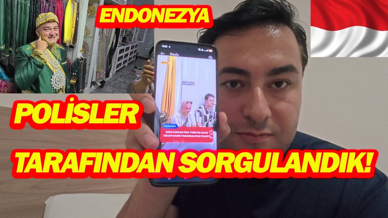 ENDONEZYA PALOPO ŞEHRİNDE HABERLERE ÇIKTIK DİYE POLİSLER TARAFINDAN SORGULANDIK!#endonezya #nikah