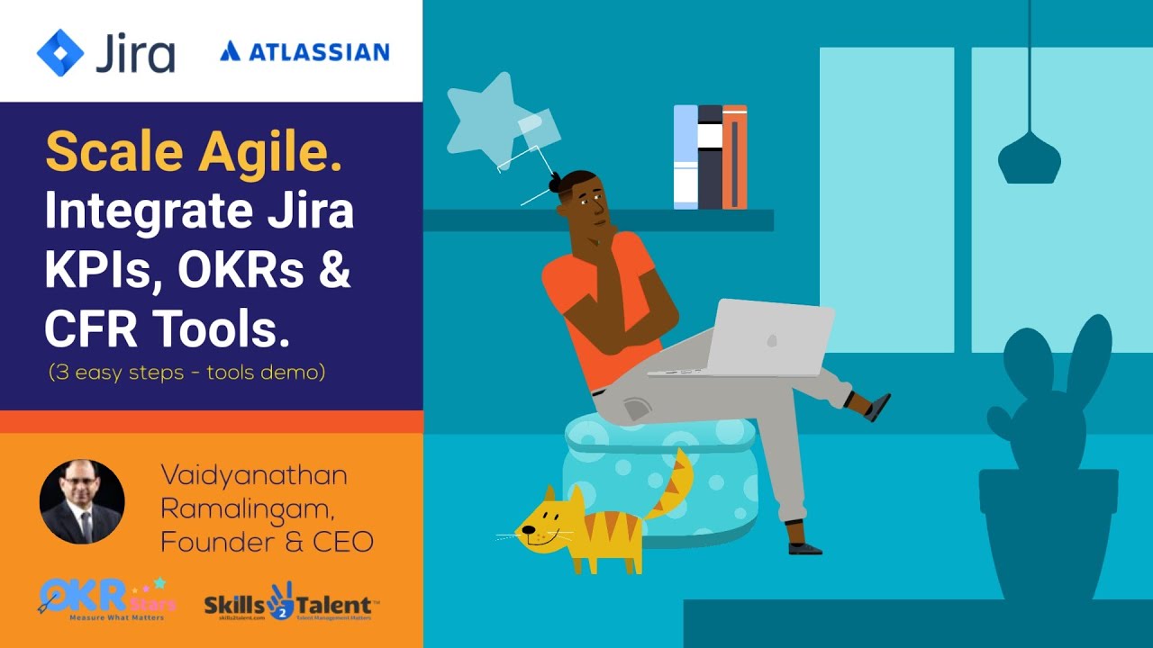 Scale Agile. Integrate Jira Software with OKR and CFR tools (3 easy steps tools demo)