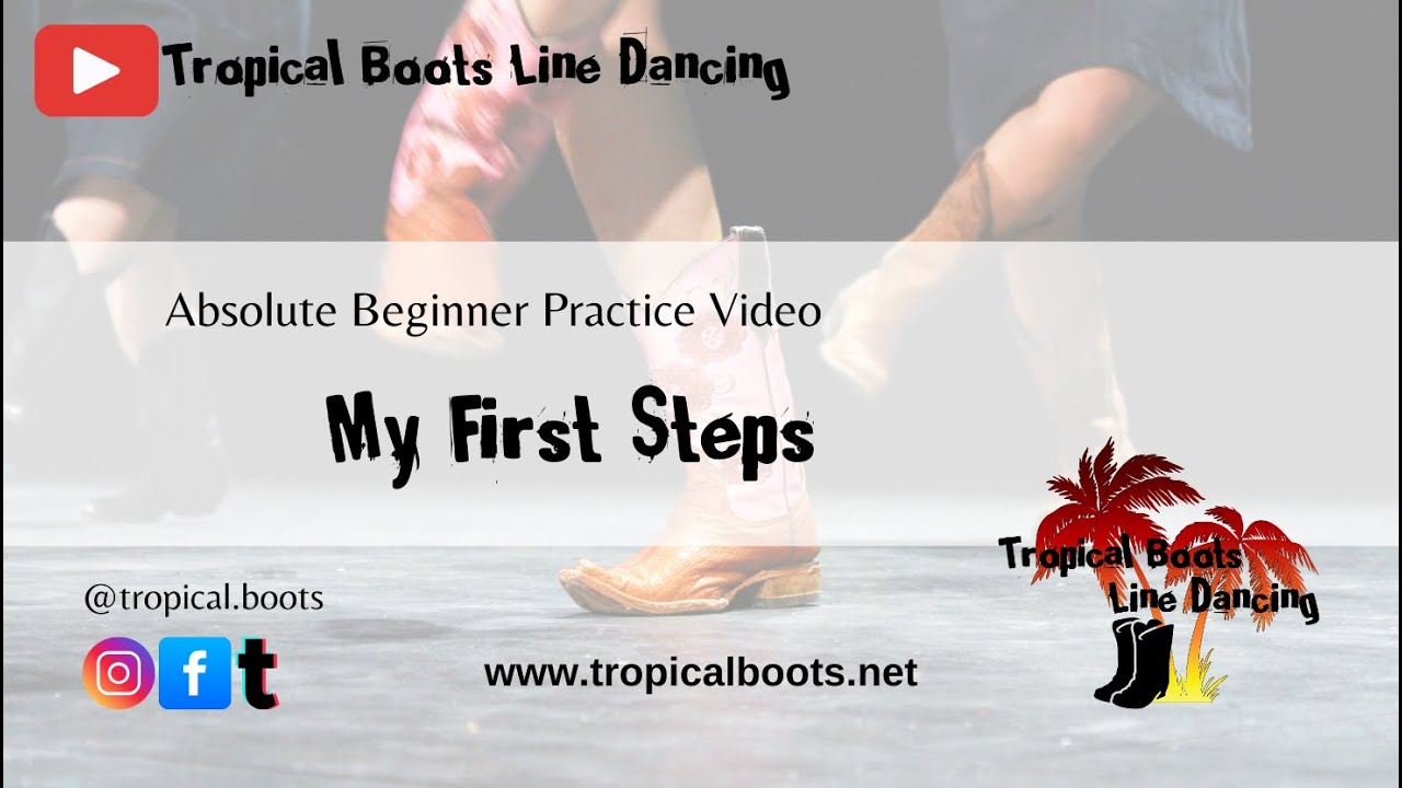 Absolute Beginner Line Dance - Practice Video - My First Steps