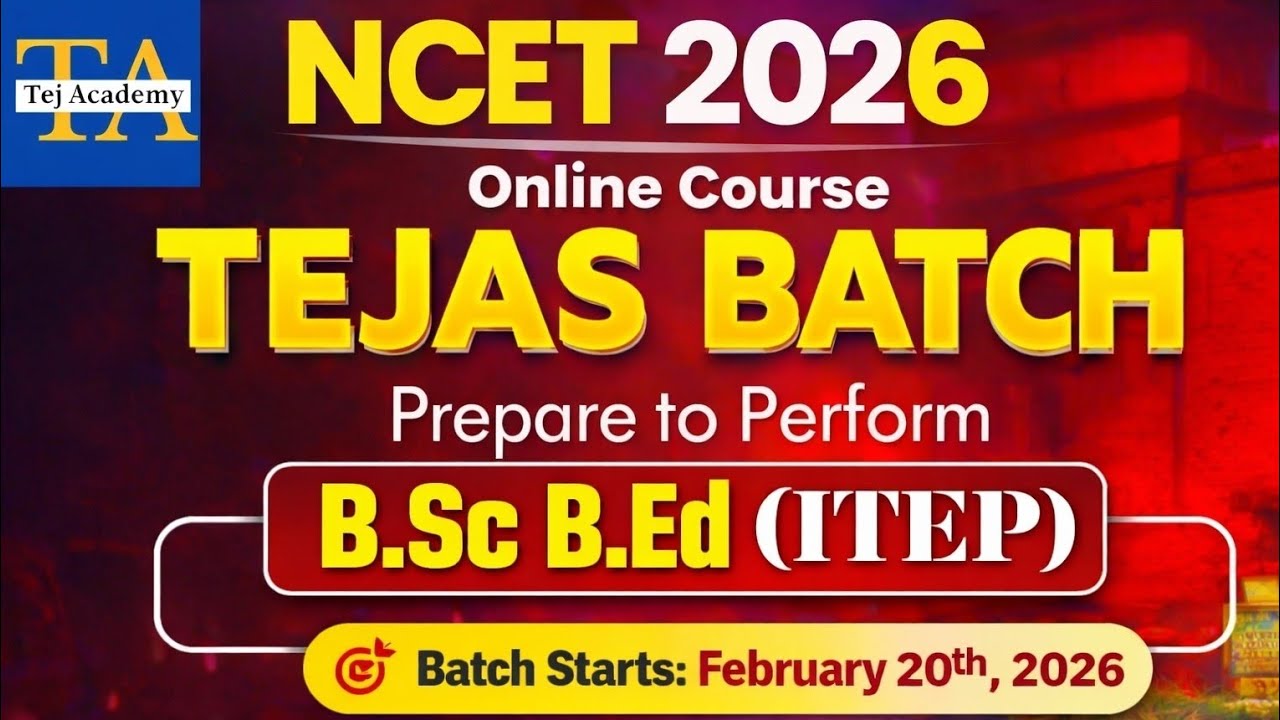 NCET 2026 | Online Crash Course | Tejas Batch 