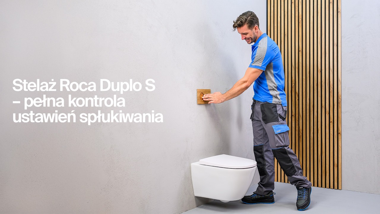 Stelaż Roca Duplo S &ndash; pełna kontrola ustawień spłukiwania