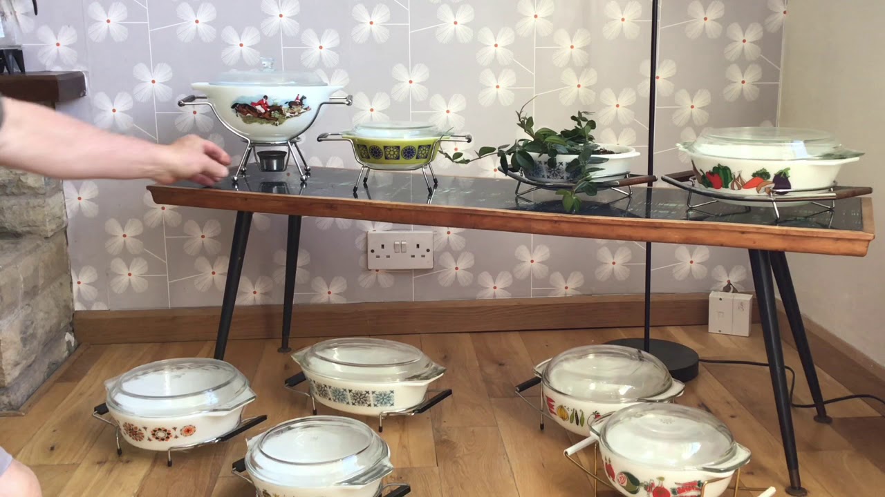 Pure Pyrex Table & Warming Stands